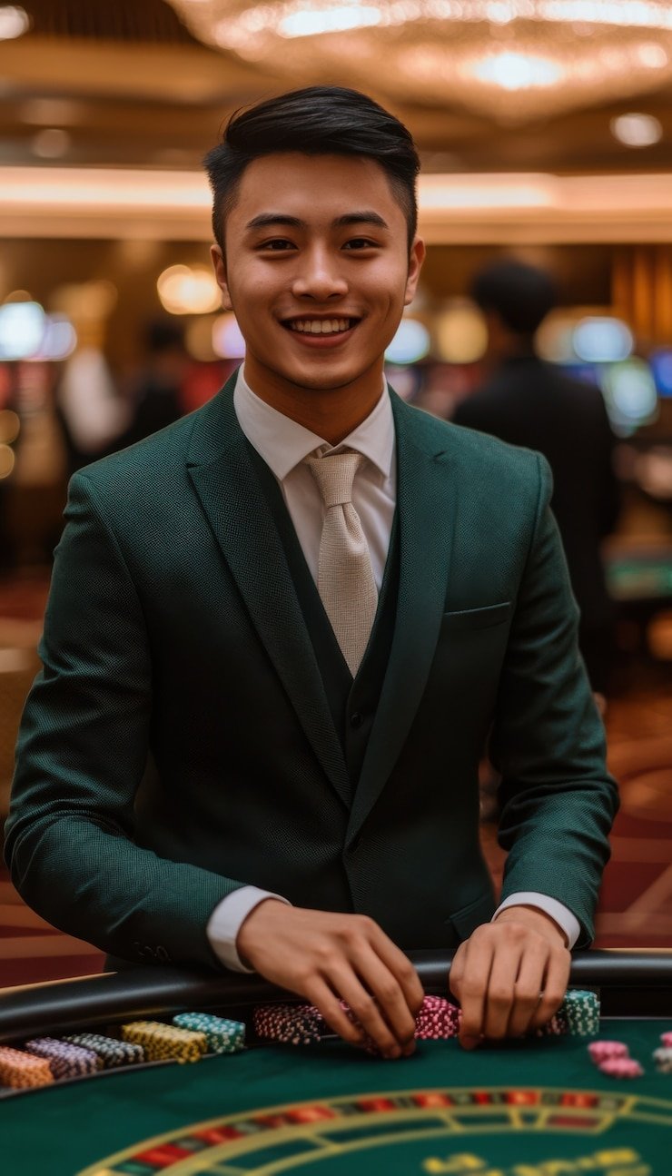 Diagram tabel pembayaran Caribbean Stud Poker menunjukkan pembayaran untuk setiap peringkat tangan dan kombinasi dealer
